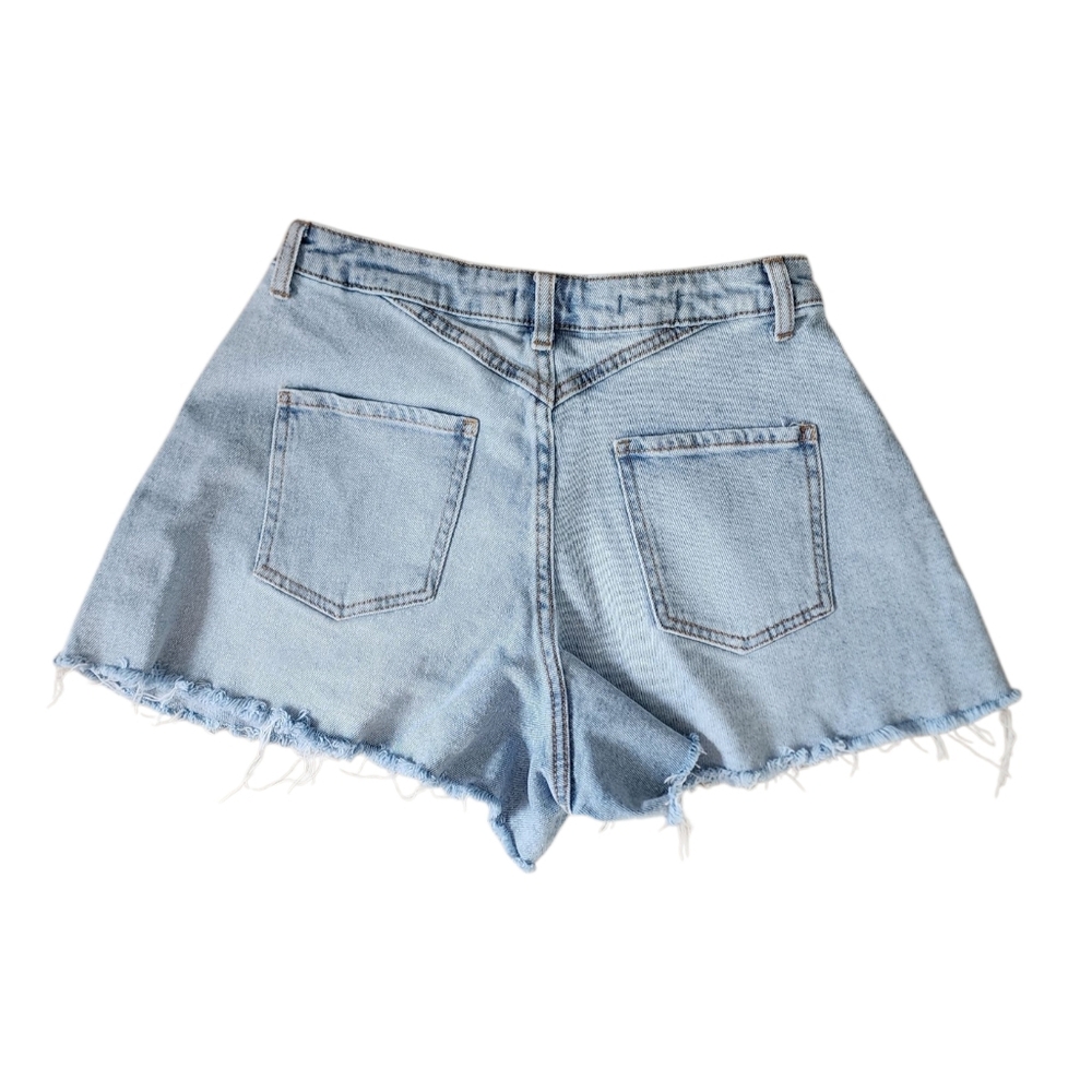Wild Fable 80s Super High-Rise Wide Leg Denim Shorts Size 6 Button Fly. - Picture 4 of 8